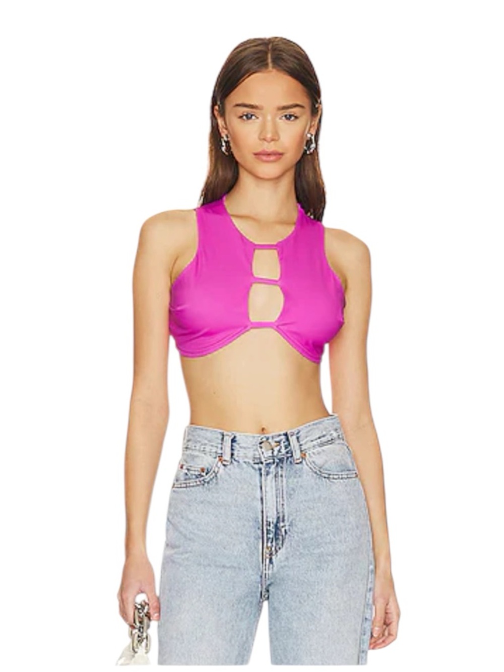 NWOT OW Collection Carla Top in Neon Pink